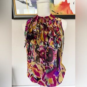 Chic Multicolor Ruffle Blouse